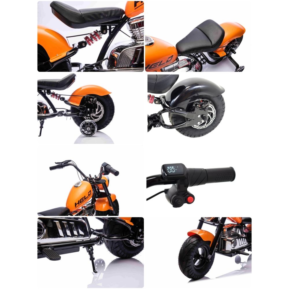 MOTORCHOPPER „HELD“, PRIEPUČIAMI VAROMI RATAI, GREITIS IKI 25 KM/H, APŠVIESTAS VARIKLIS/XB1058