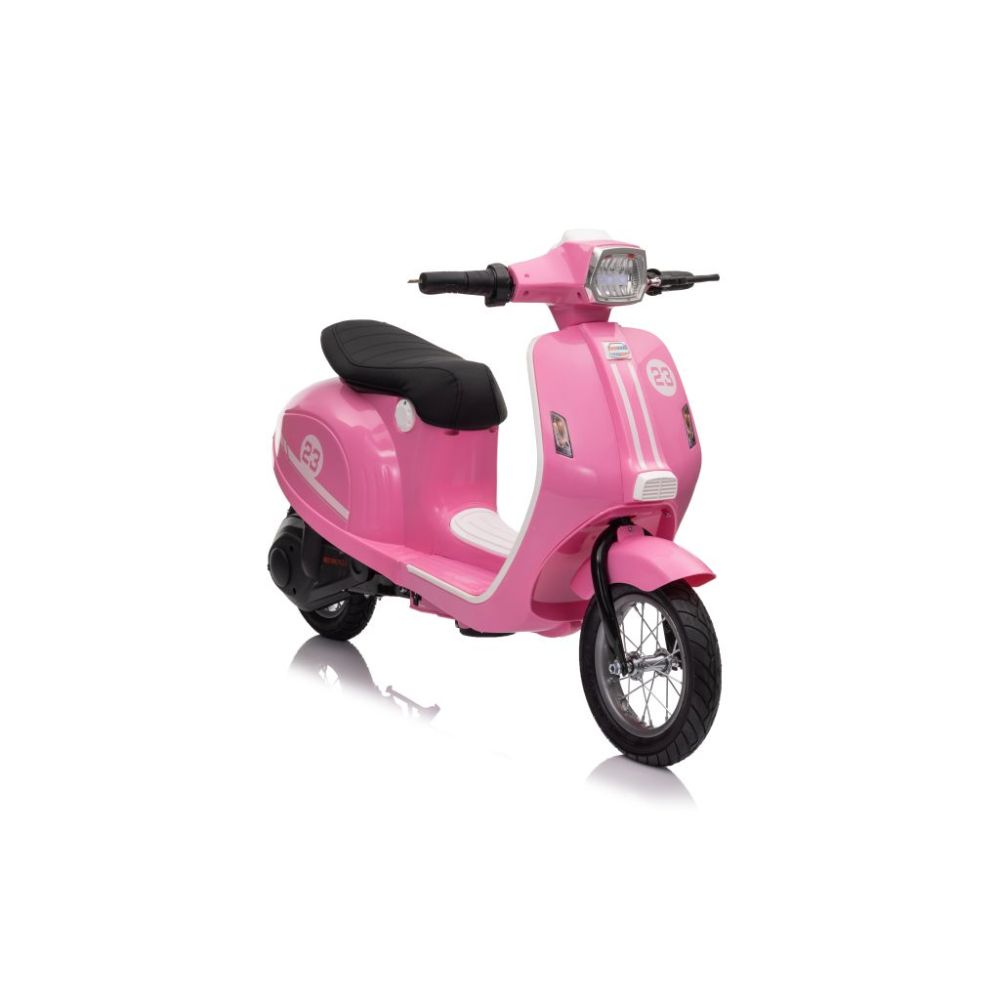 Akumuliatorinis rožinis retro motoroleris WATERPROOF/sx-2438