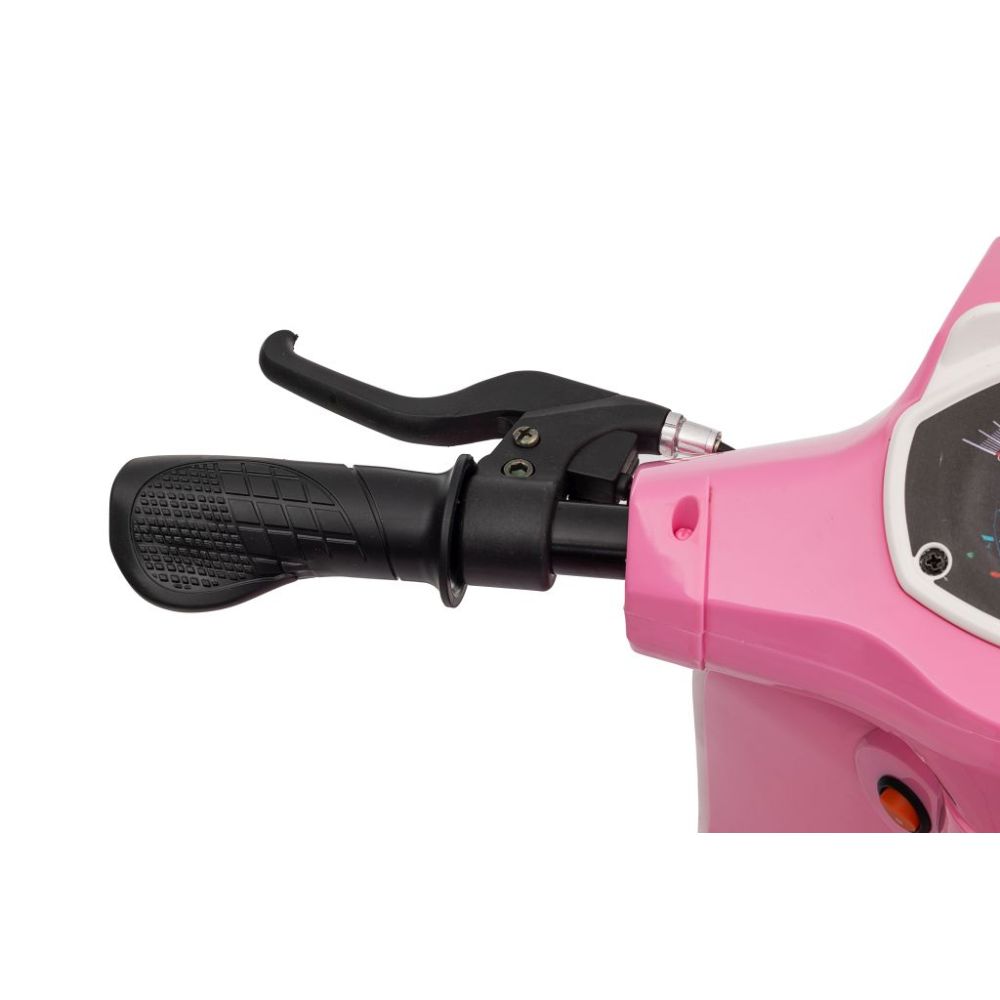 Akumuliatorinis rožinis retro motoroleris WATERPROOF/sx-2438