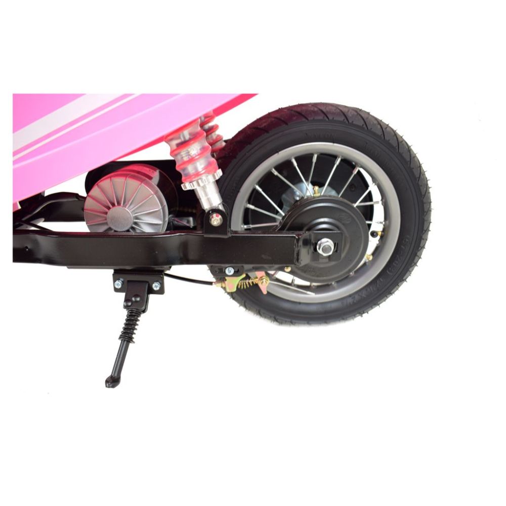 Akumuliatorinis rožinis retro motoroleris WATERPROOF/sx-2438
