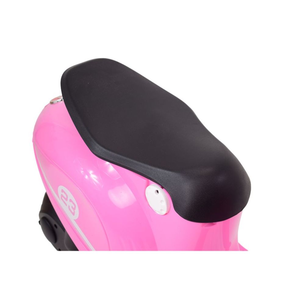 Akumuliatorinis rožinis retro motoroleris WATERPROOF/sx-2438
