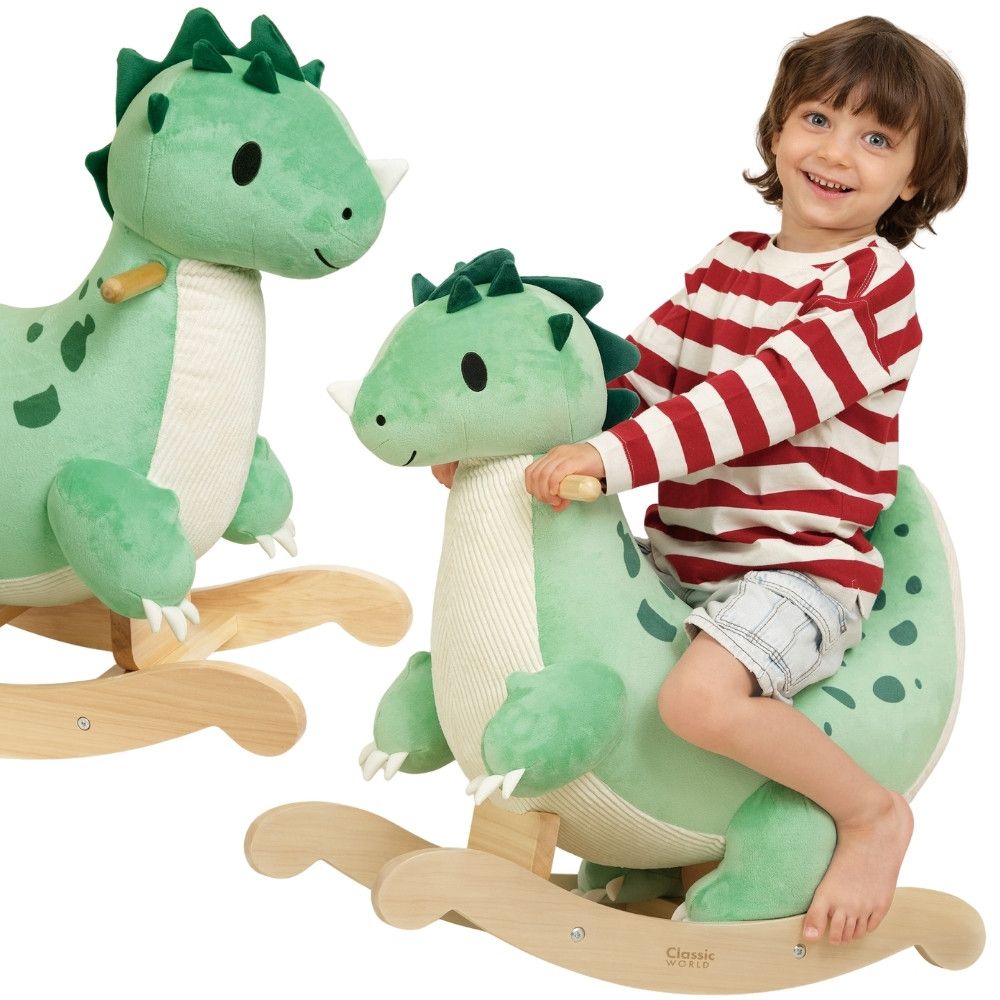 CLASSIC WORLD Wooden Rocking Dinosaur 