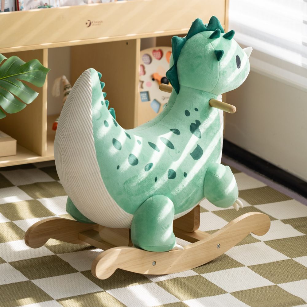 CLASSIC WORLD Wooden Rocking Dinosaur 
