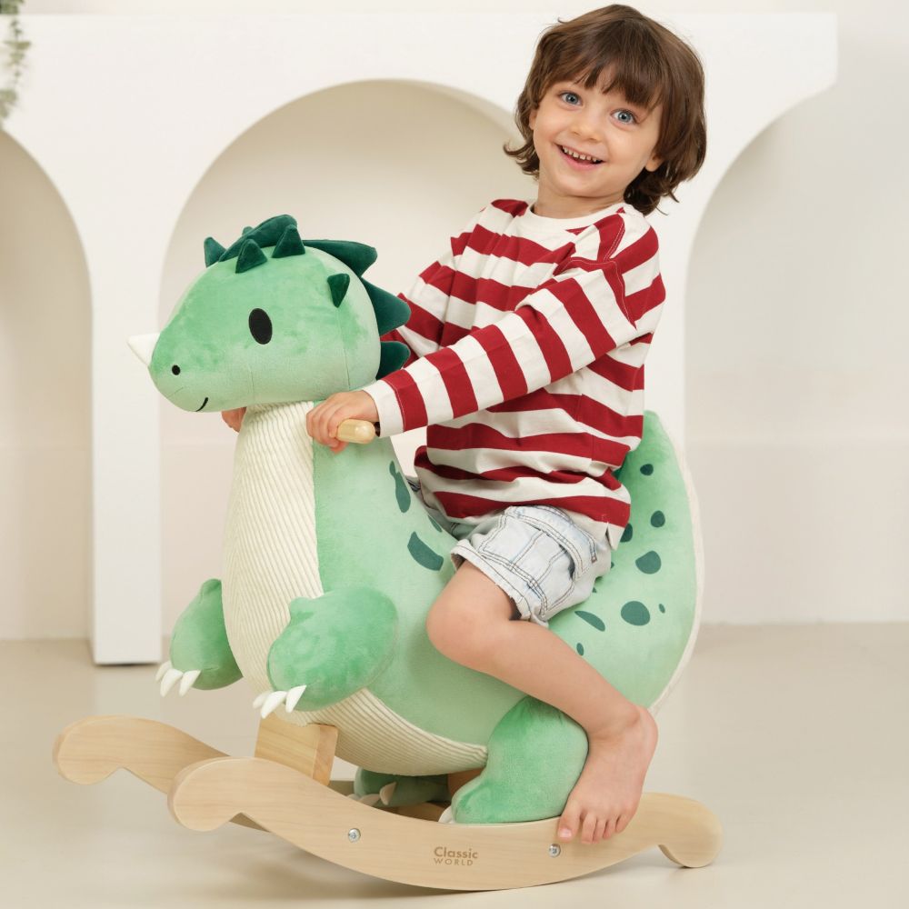 CLASSIC WORLD Wooden Rocking Dinosaur 