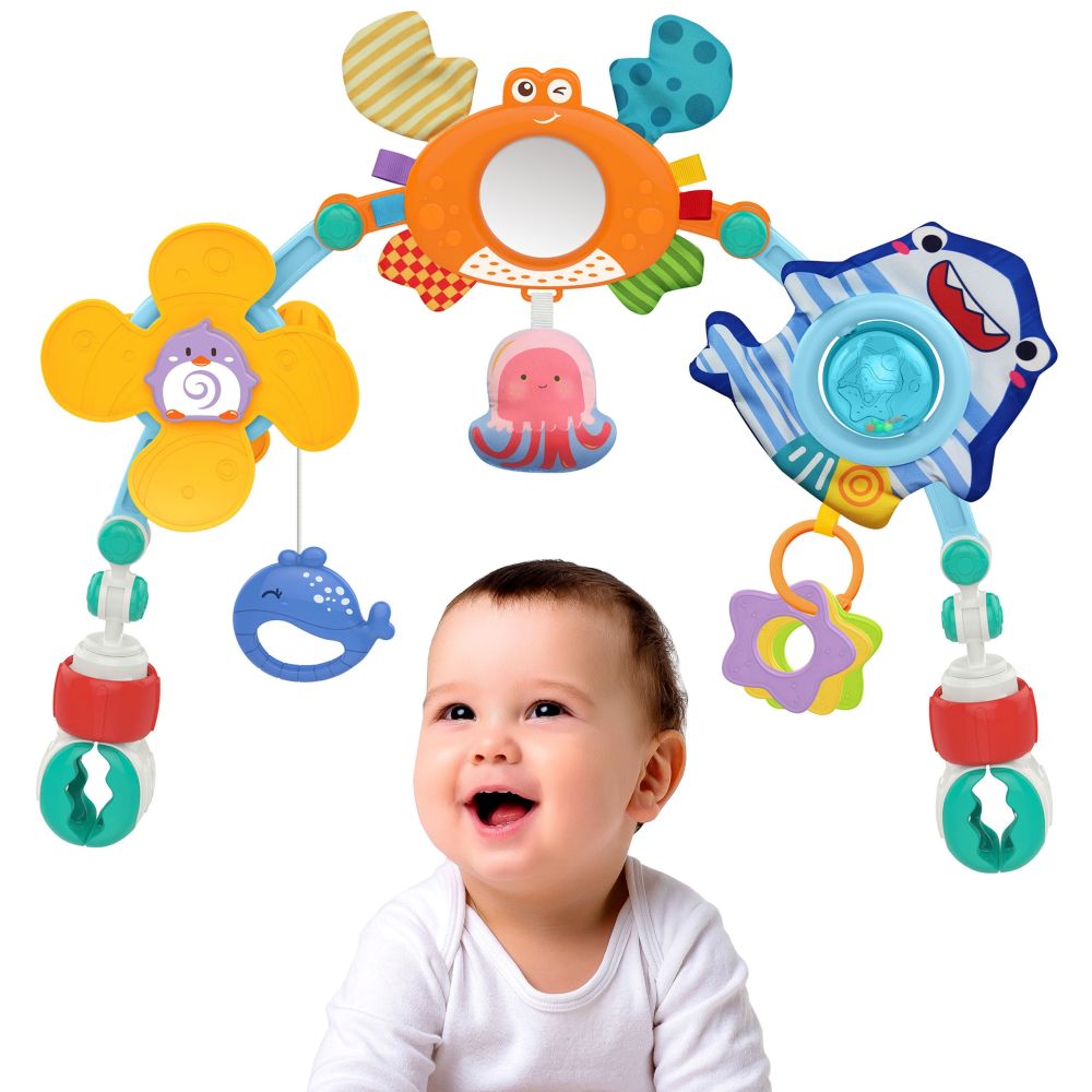 Žaisliukų lankas WOOPIE BABY lovelei, vežimėliui ir automobilio kėdutei