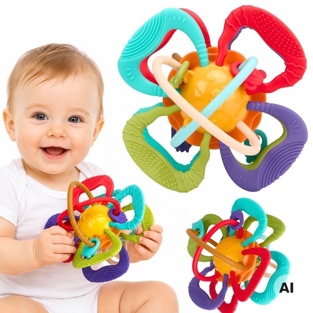 WOOPIE BABY Sensory Ball Teether for Babies 