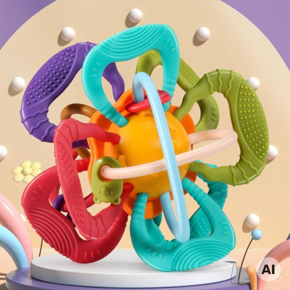 WOOPIE BABY Sensory Ball Teether for Babies 