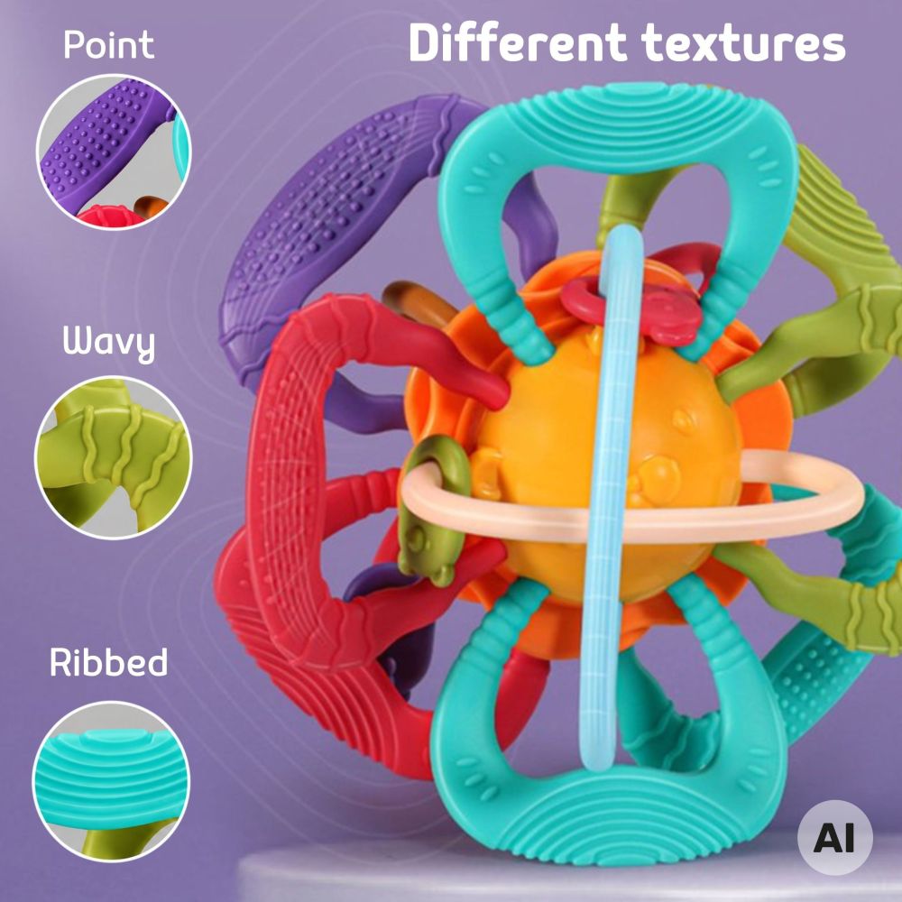 WOOPIE BABY Sensory Ball Teether for Babies 