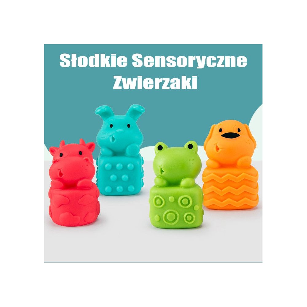 Sensorinių kubelių rinkinys WOOPIE BABY su garsais, skaičiavimo mokymasis, 20 vnt