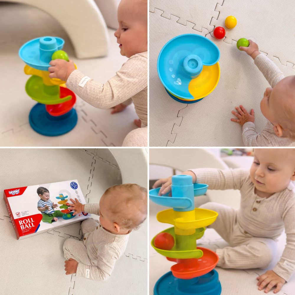 WOOPIE BABY Ball Track Spiral Set + 3 Balls 