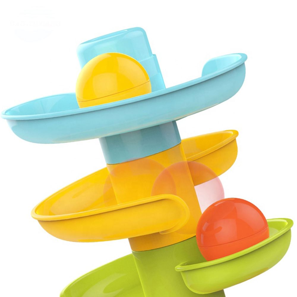 Kamuoliukų trasos spyruoklės rinkinys WOOPIE BABY + 3 kamuoliukai