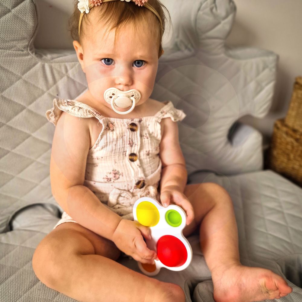 Antistresinis sensorinis žaislas kramtukas WOOPIE BABY POP IT Montessori