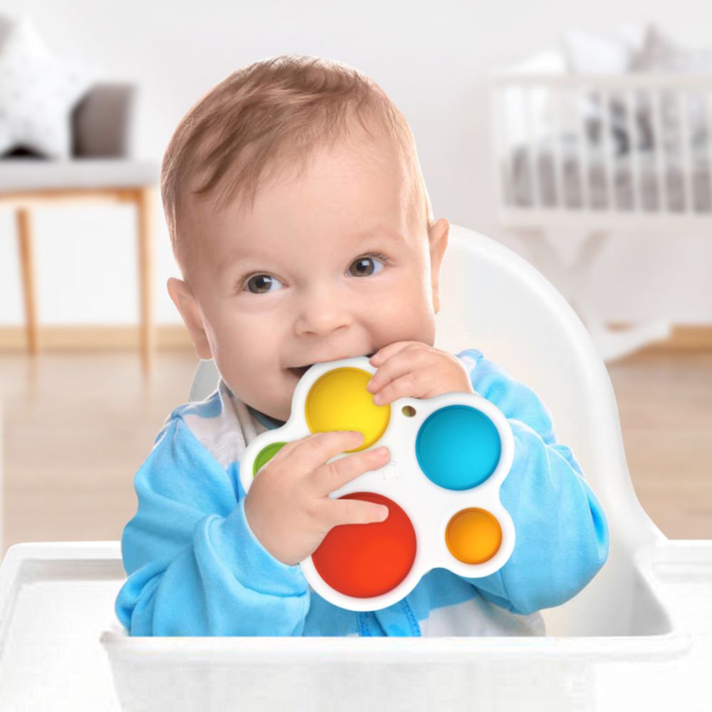 Antistresinis sensorinis žaislas kramtukas WOOPIE BABY POP IT Montessori
