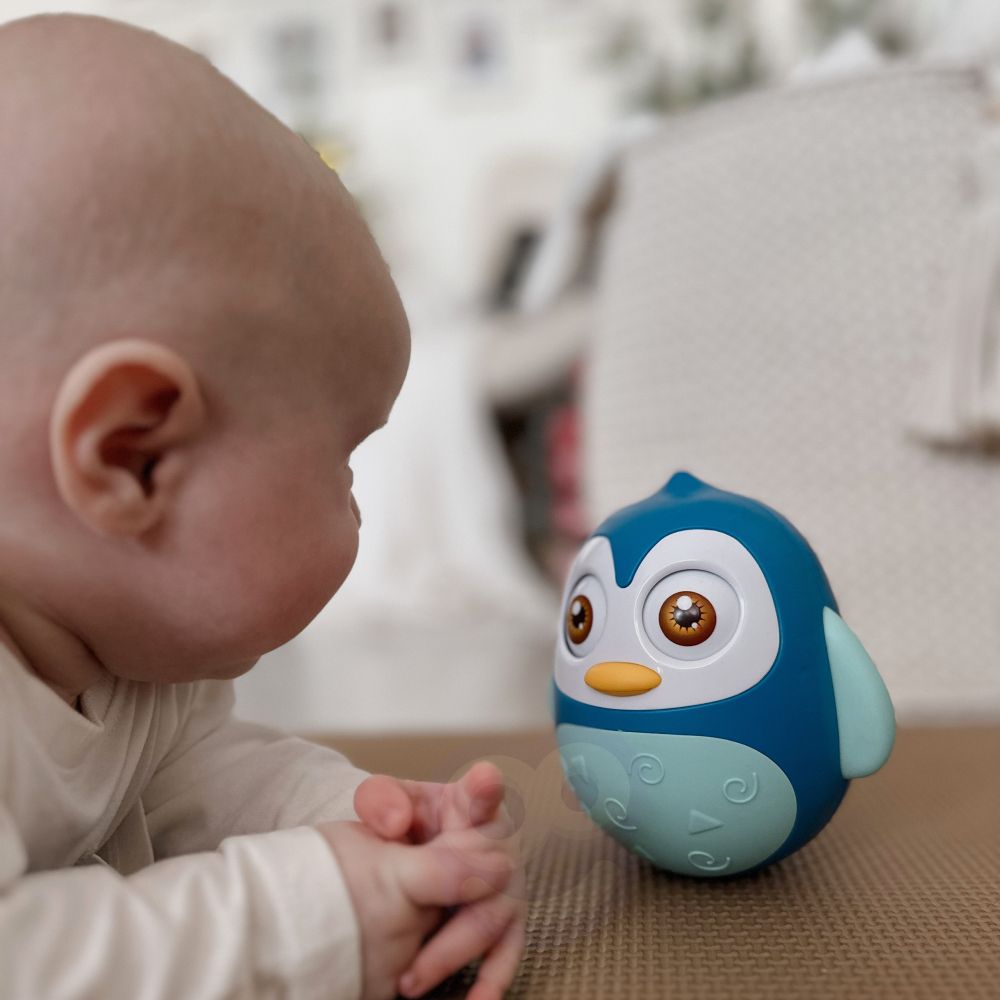 Sensorinis pingvinas WOOPIE BABY mėlynas