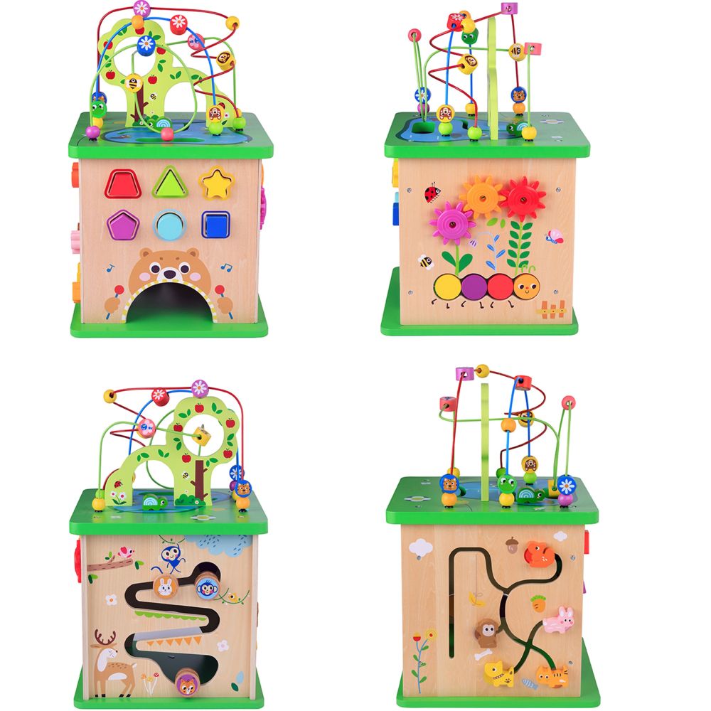 TOOKY TOY Educational Cube Sorter Maze Intertwining Animals 