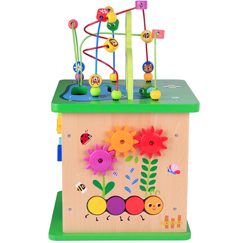Medinis edukacinis kubas TOOKY TOY 5-in-1 Miškas