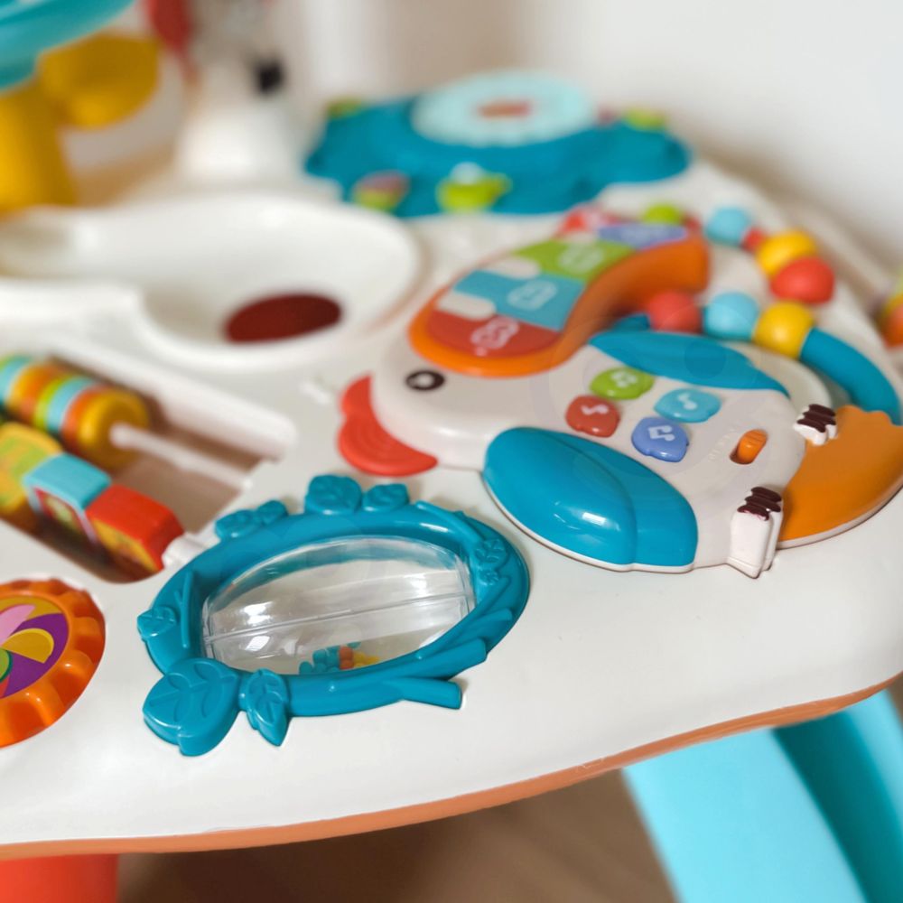 Daugiafunkcinis edukacinis stalas WOOPIE BABY su kamuoliukų trasa