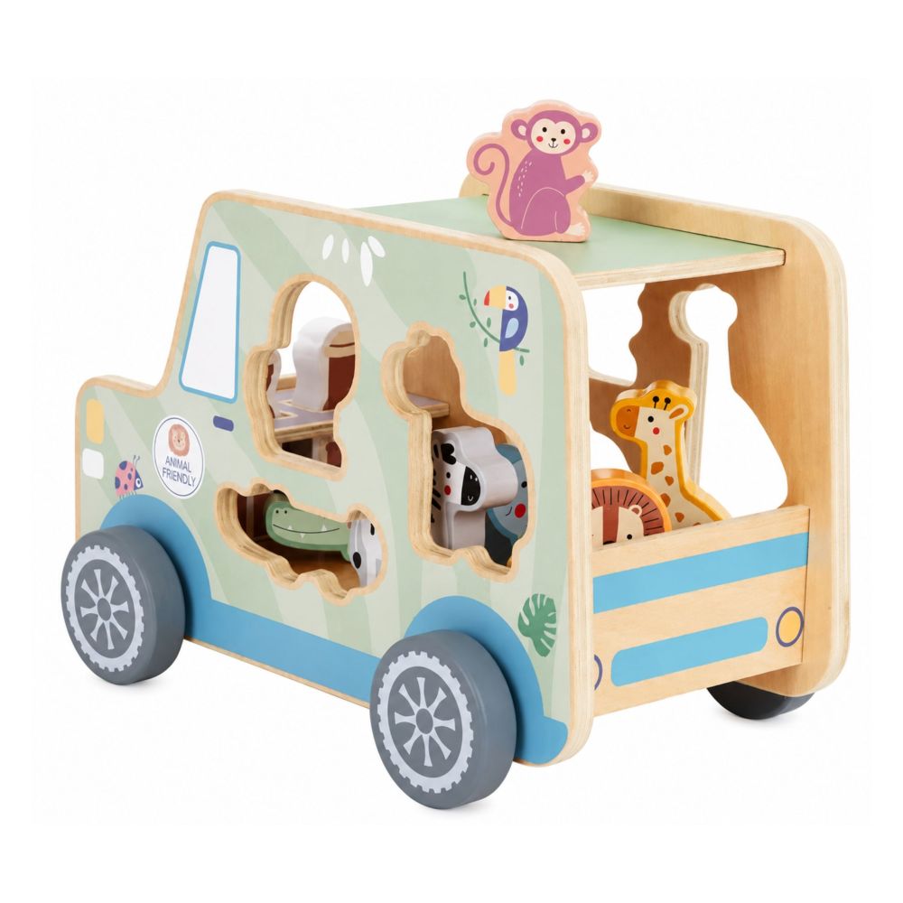 Medinis edukacinis automobilis TOOKY TOY Safaris