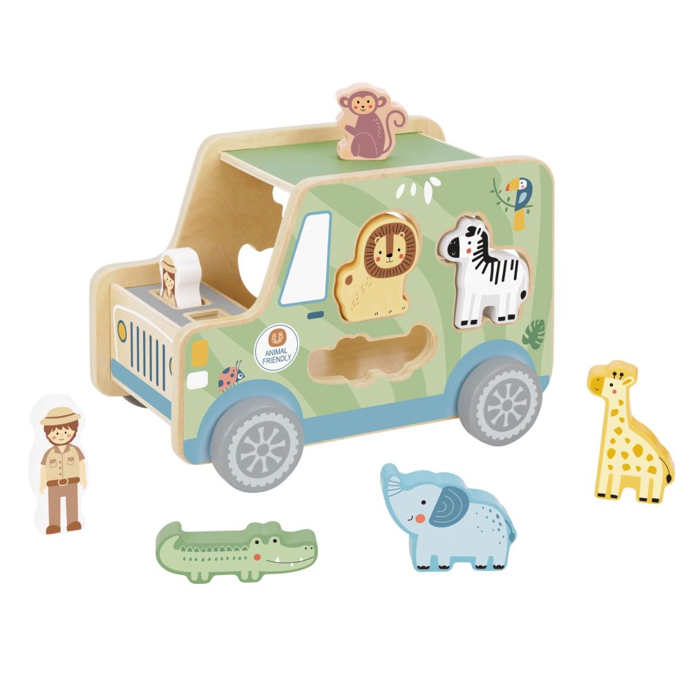 Medinis edukacinis automobilis TOOKY TOY Safaris