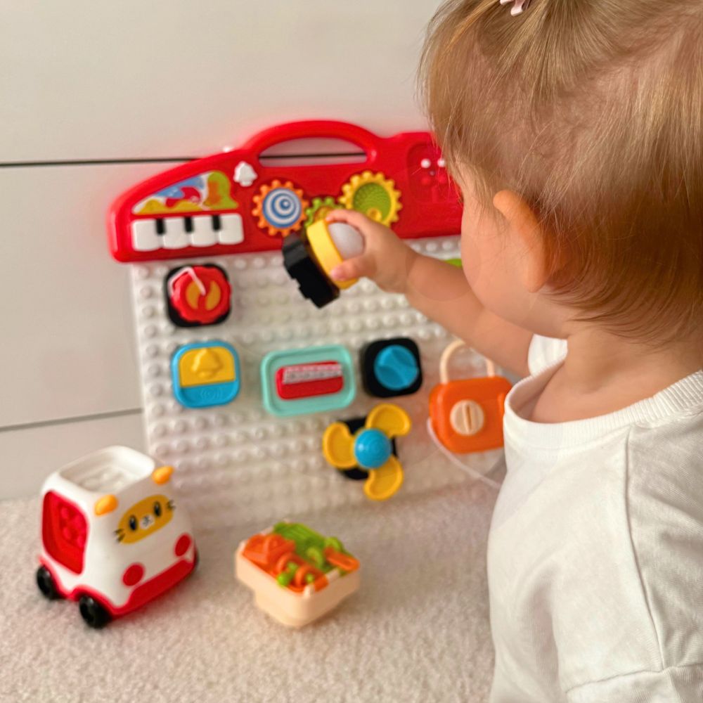Edukacinė lenta WOOPIE BABY Montessori – spalvingas užsiėmimų skydelis