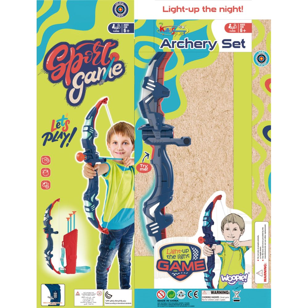 Mažojo lankininko rinkinys WOOPIE lankas ir strėlės, 5 vnt