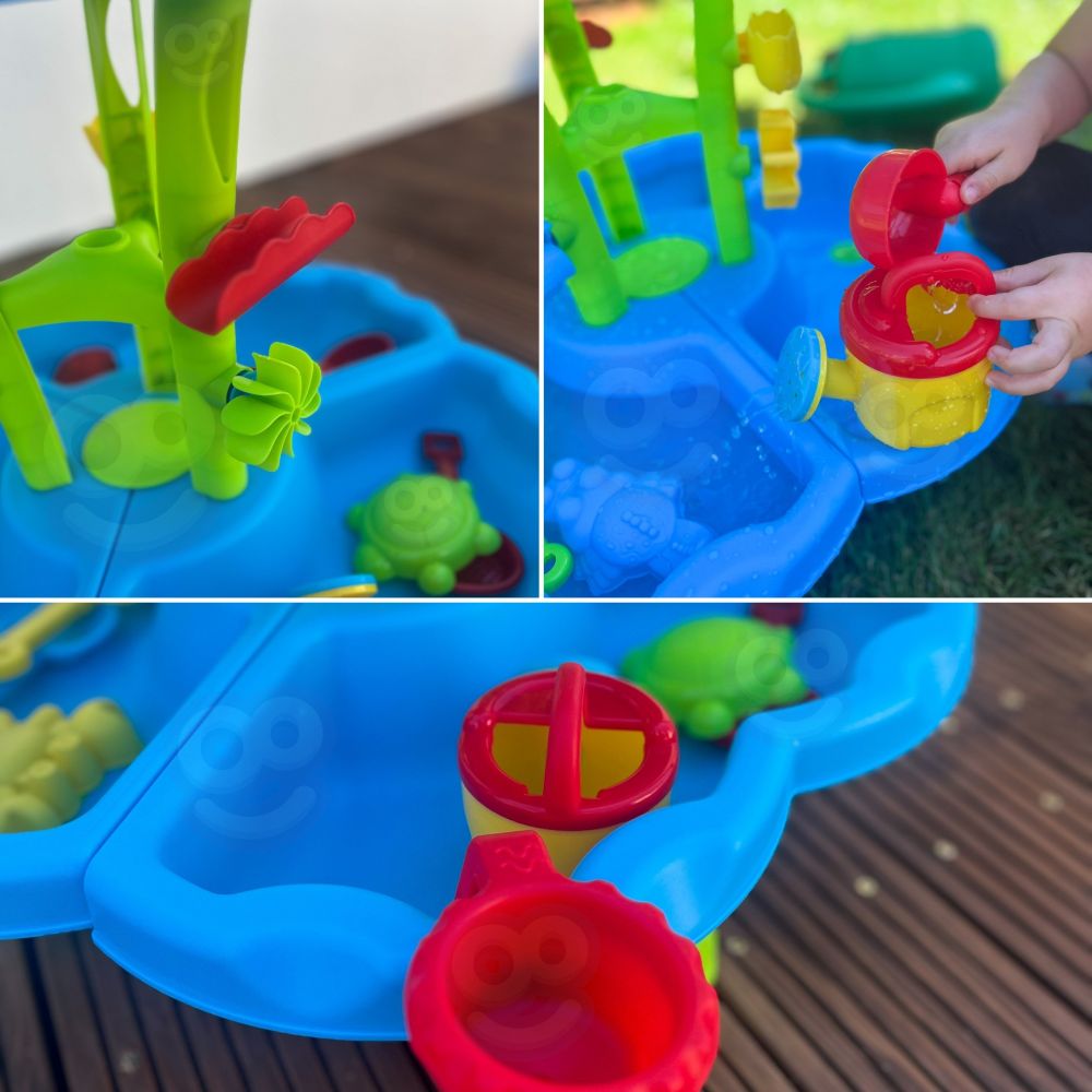 WOOPIE Water Table 2 in 1 Sandbox Fountain XXL Aquapark with Dolphin 