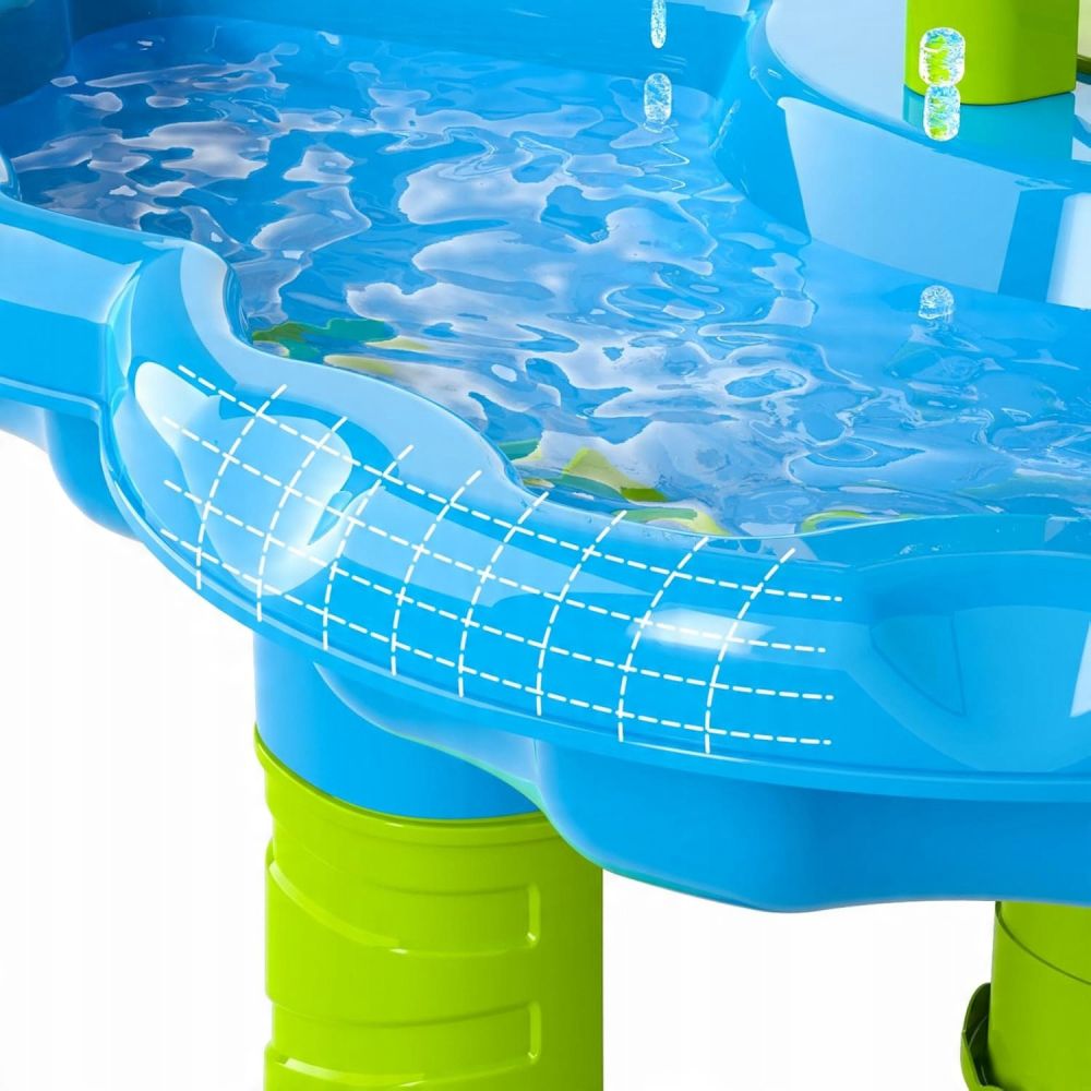 Vandens stalas WOOPIE 2in1 smėlio dėžė su fontanu, XXL dydžio vandens parkas su delfinu