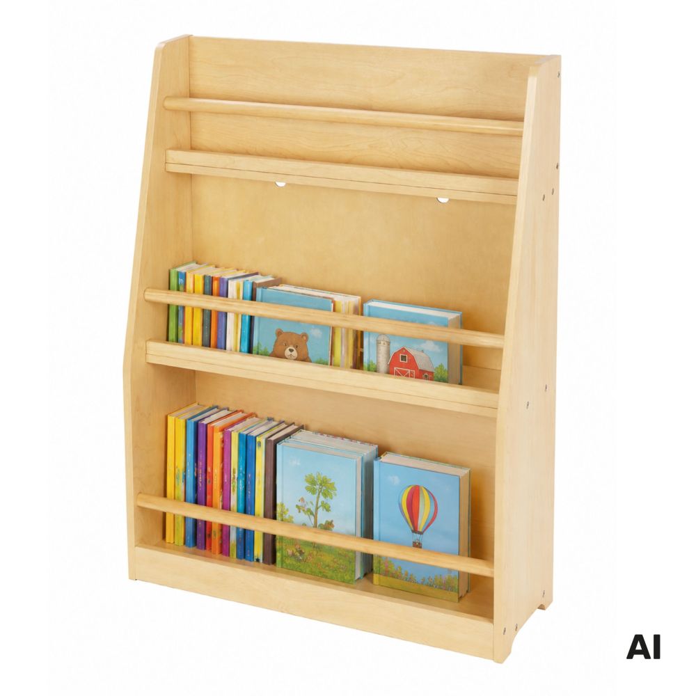 TOOKY TOY Wooden Bookshelf 