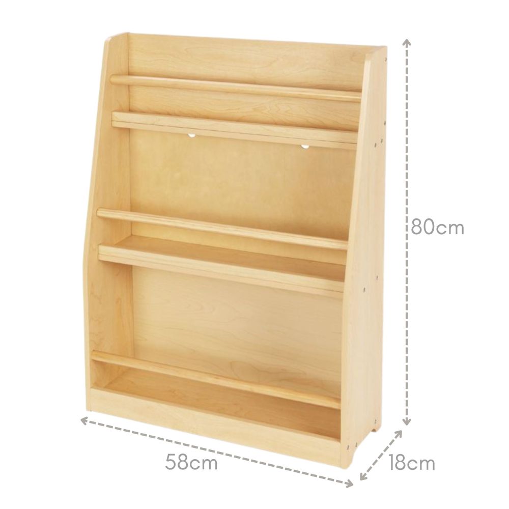 TOOKY TOY Wooden Bookshelf 
