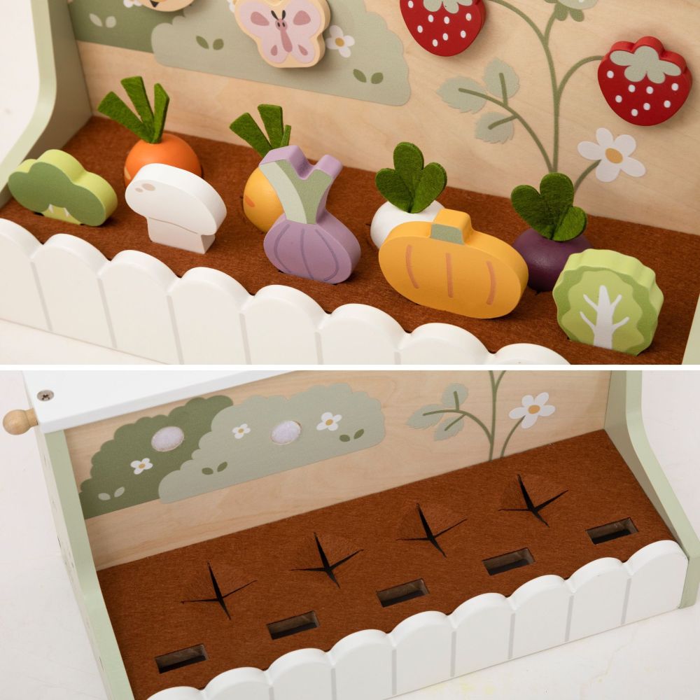 VIGA Wooden Garden for the Little Gardener 22 pcs. 