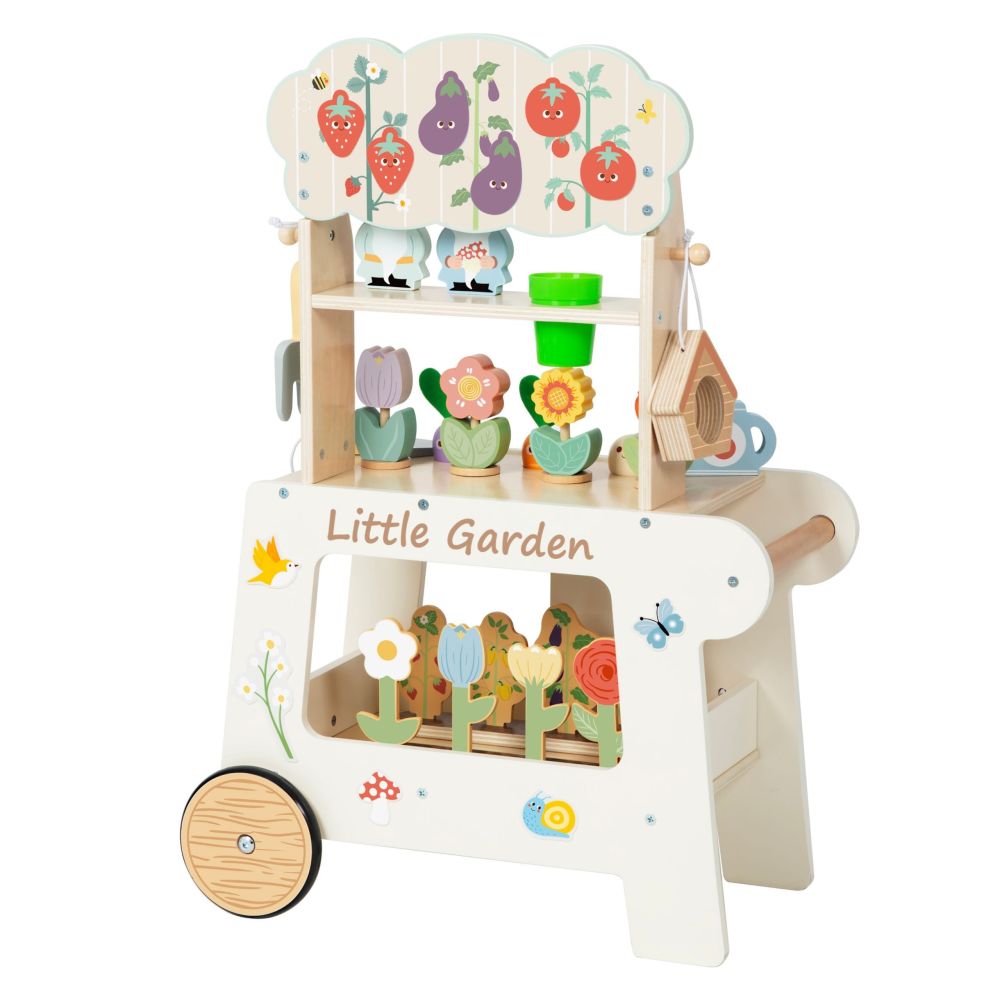 Medinis Montessori sodo vežimėlis TOOKY TOY, 57 el.