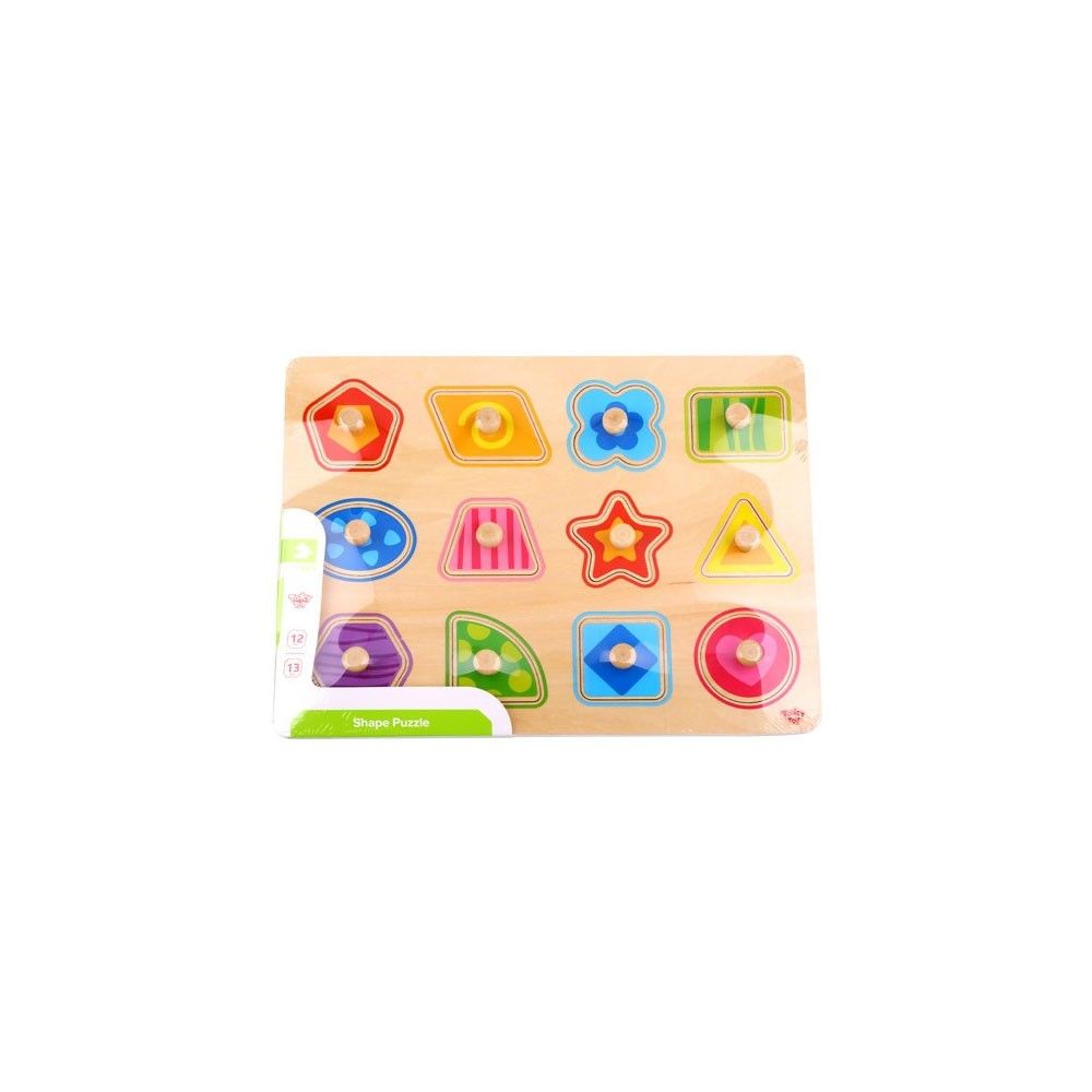 Formų mokymosi dėlionė su smeigtukais TOOKY TOY Montessori