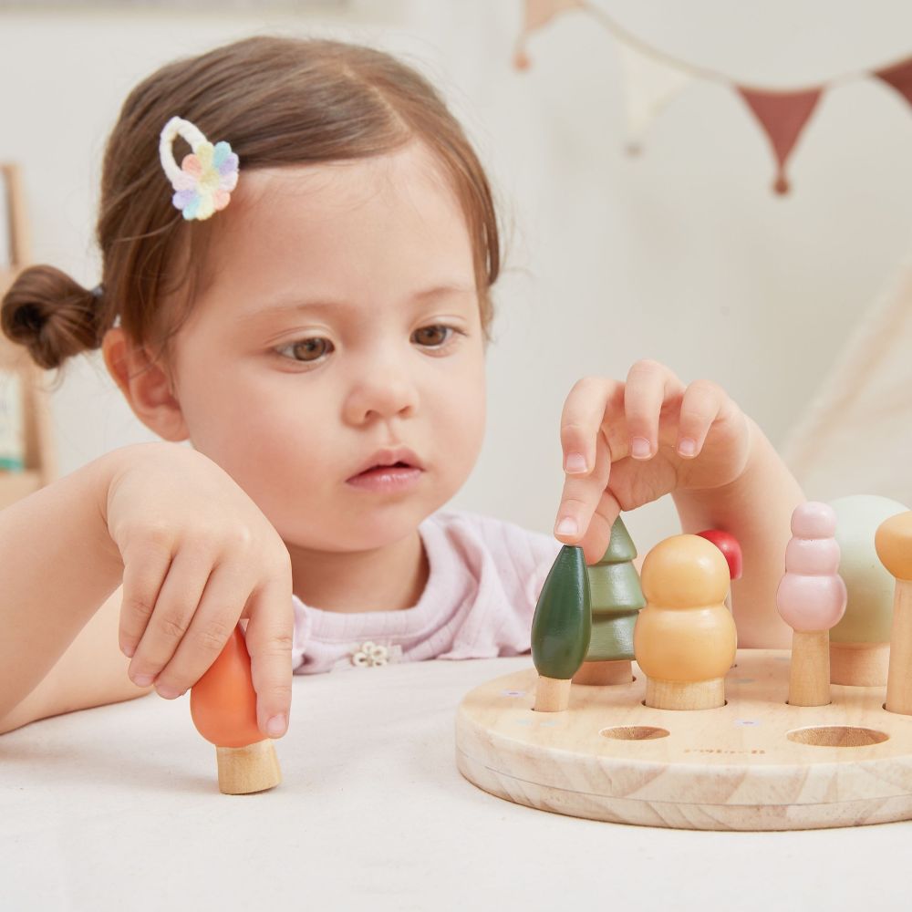 Medinis dėlionės rūšiuoklis VIGA POLARB Miško medžiai – skaičiavimo mokymasis nuo 1 iki 9, 18+ VIGA POLARB
