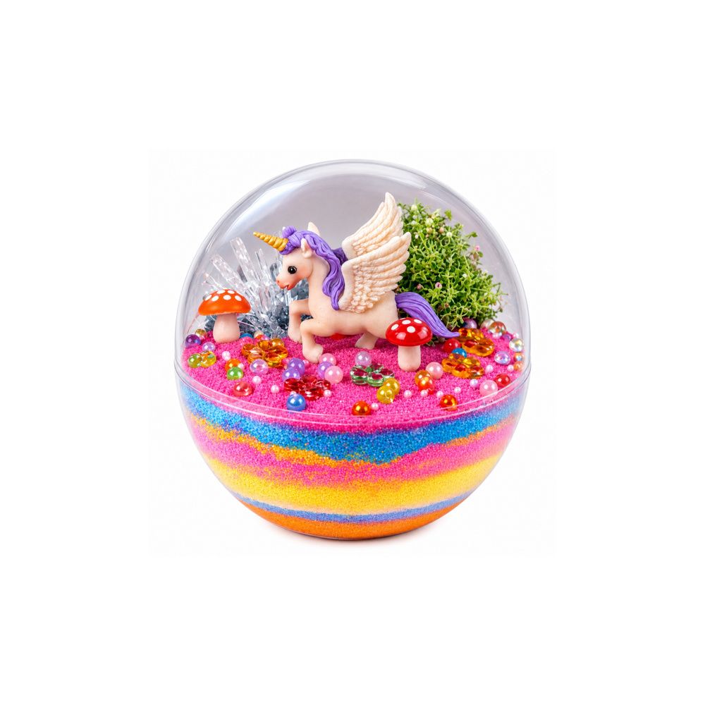 Zestaw Doświadczalny Hodowla Kryształów Terrarium z Jednorożcem DIY Światła