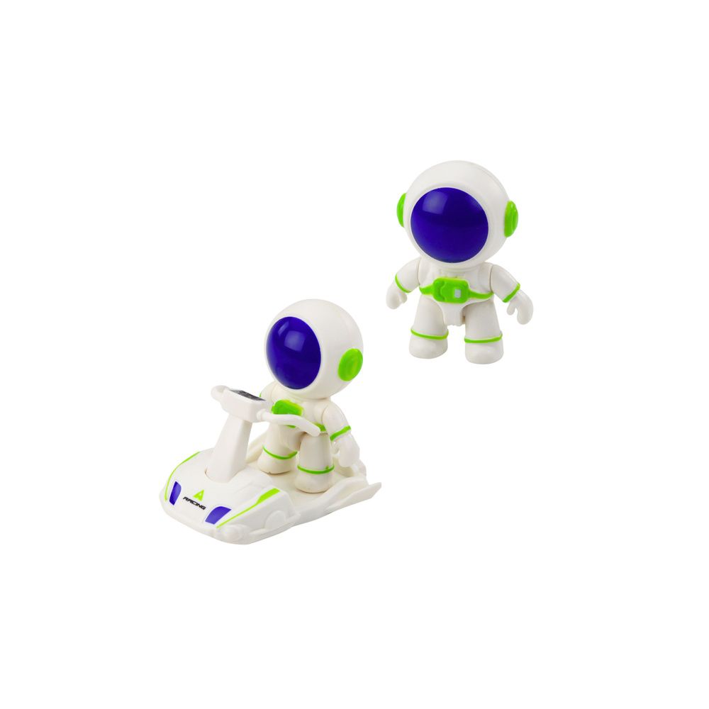 Rakieta Kosmiczna Statek Figurki Astronautów Światła Dźwięki