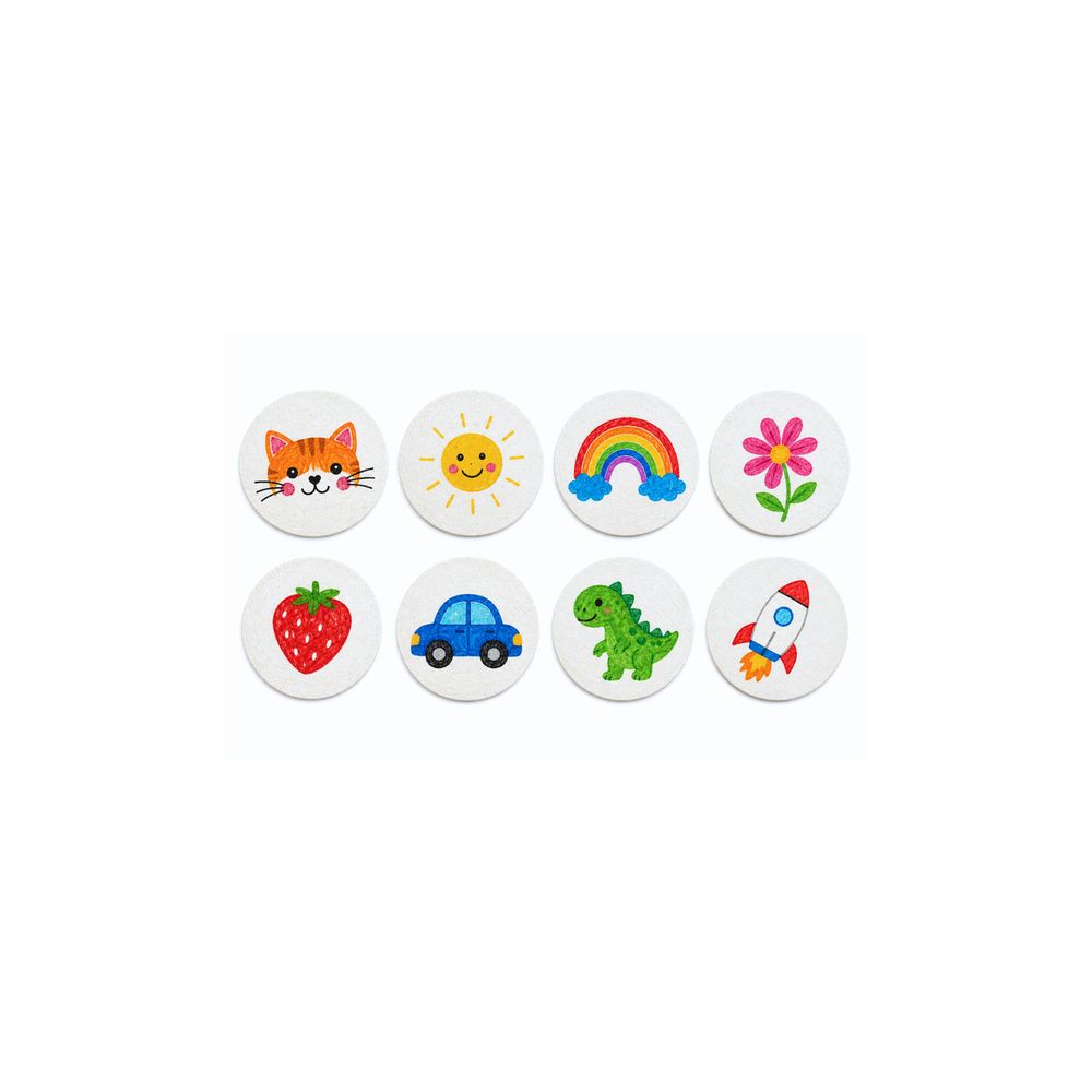 Magiczny Papier Do Malowania 3D Krążki z Pulpy Drzewnej DIY 20 Szt. 6cm