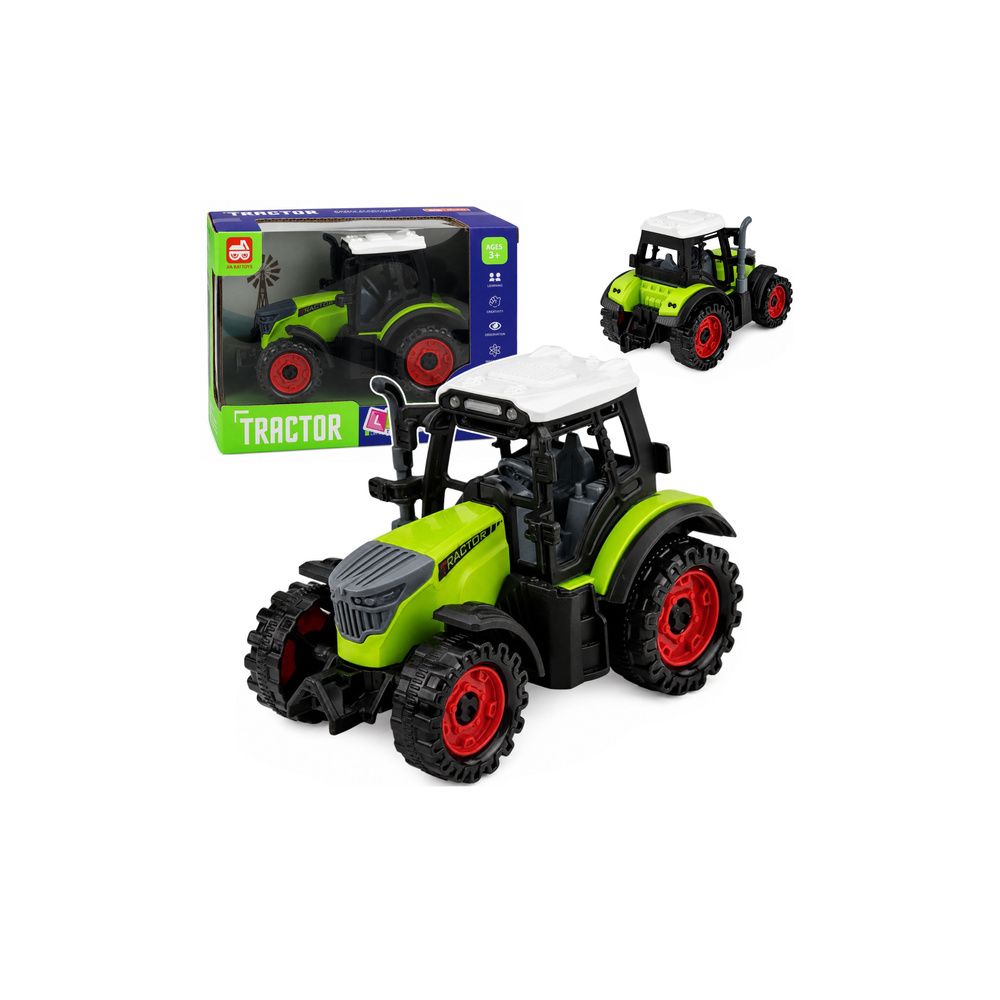 Traktor Farmerski Rolniczy Z Napędem Frykcyjnym Zielony 15 cm
