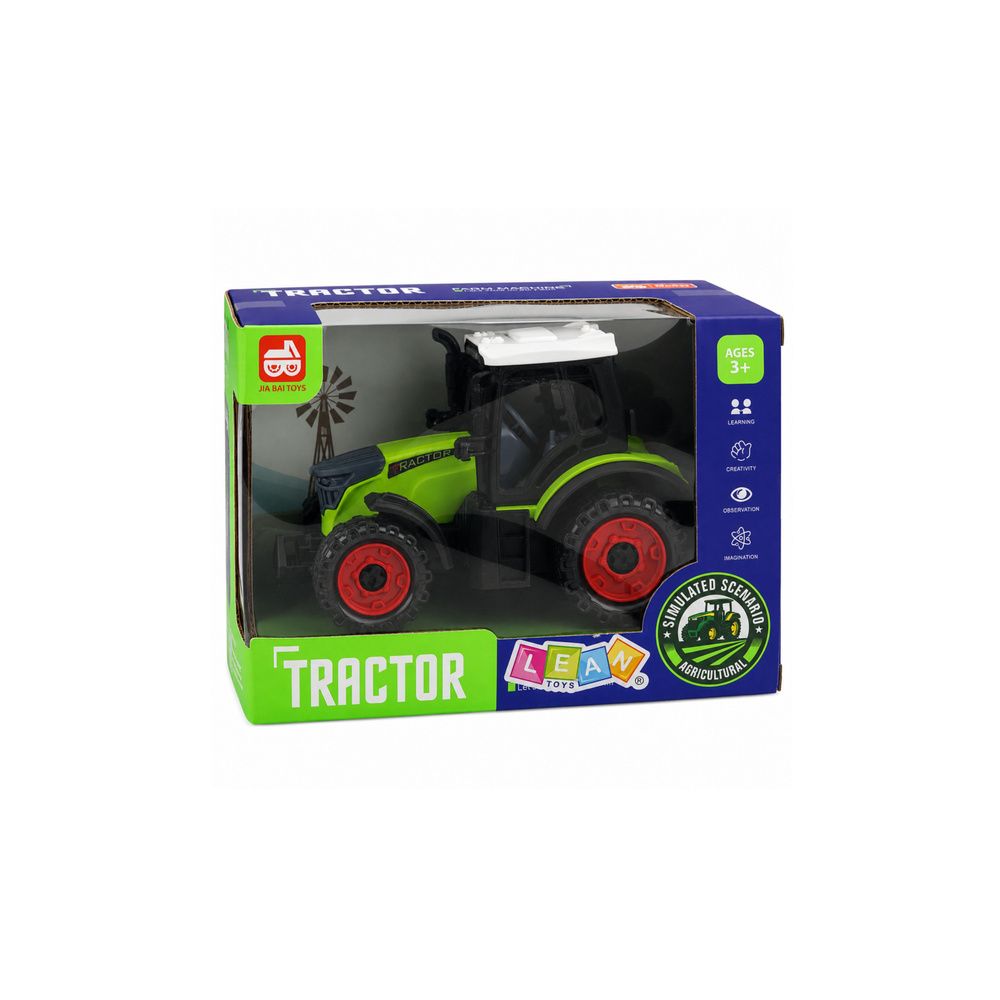 Traktor Farmerski Rolniczy Z Napędem Frykcyjnym Zielony 15 cm