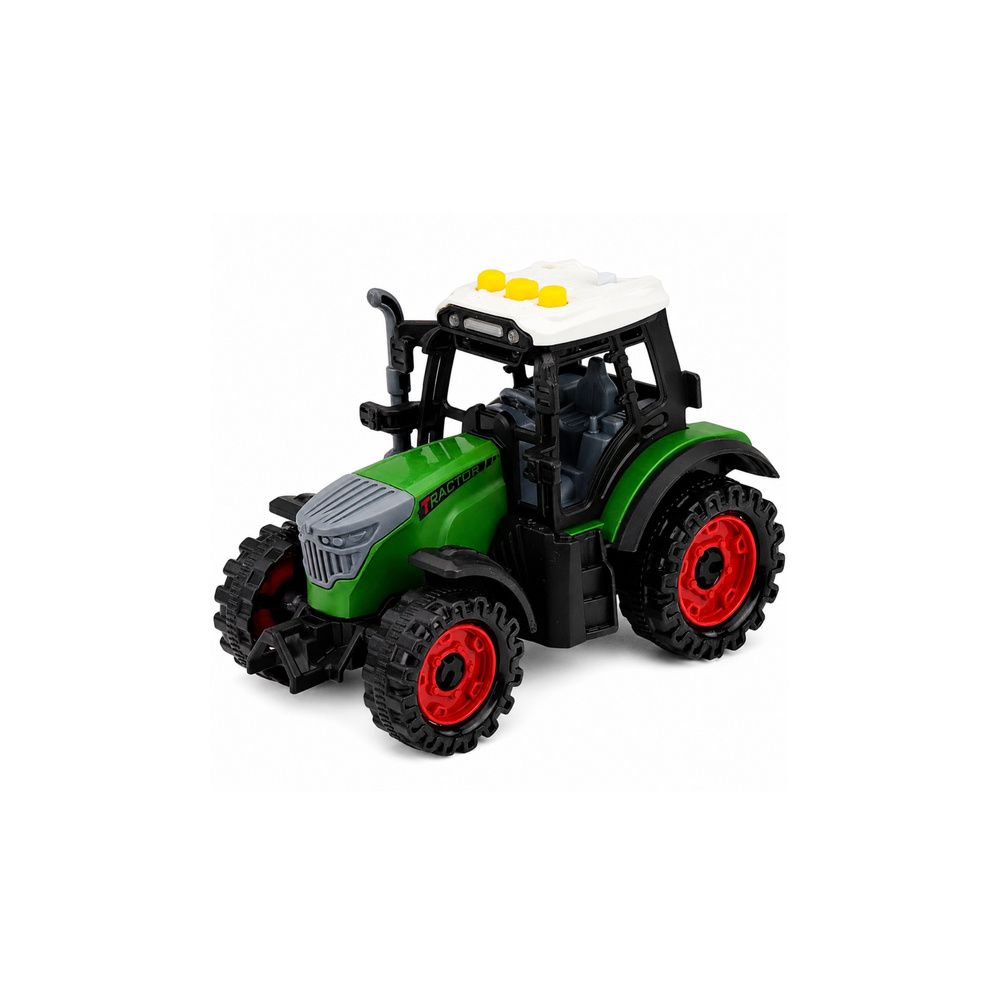 Traktor Farmerski z Przyczepą Rolniczą Napęd Frykcyjny Światła Dźwięk 35cm