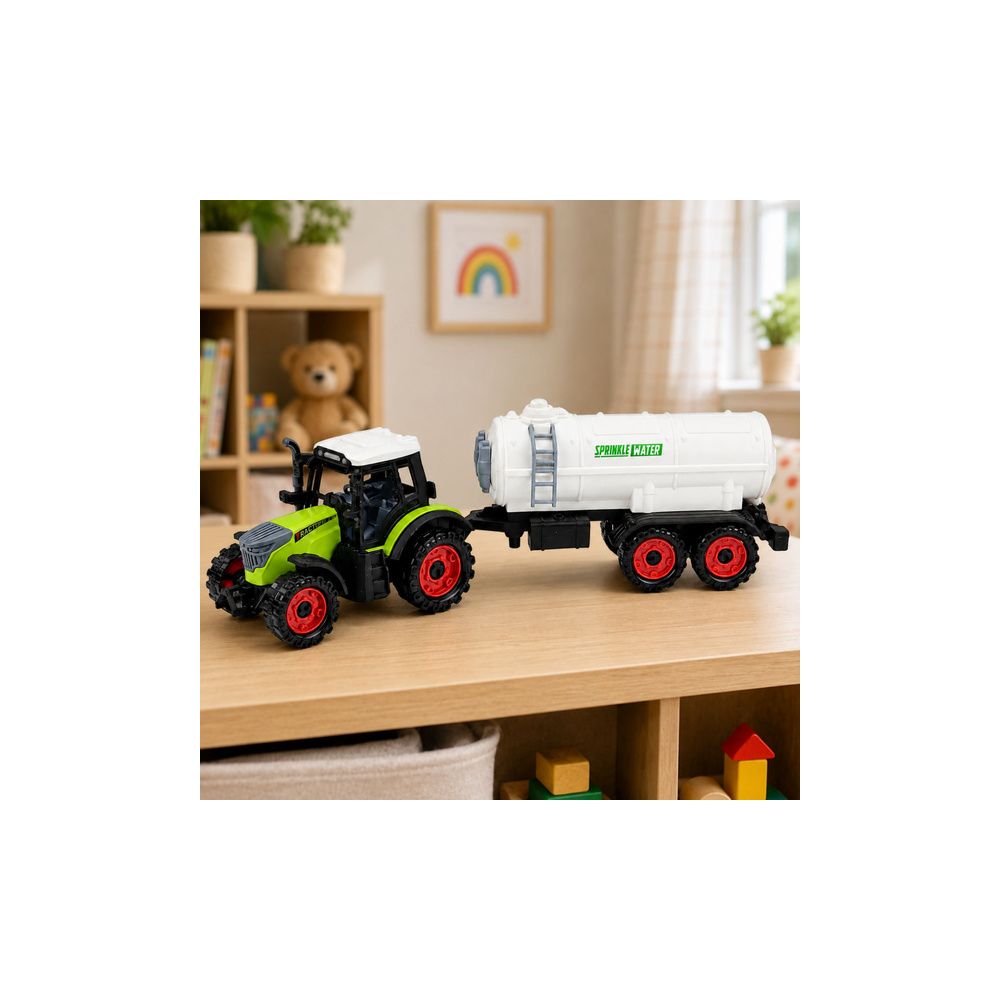 Traktor Farmerski z Cysterną Napęd Frykcyjny Maszyna Rolnicza 34 cm