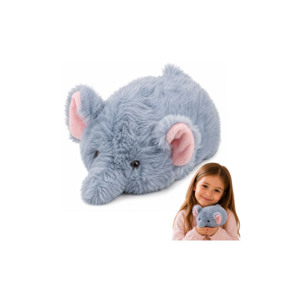 Pluszowy Słonik Maskotka Przytulanka Miękki Mały Szary 18 cm
