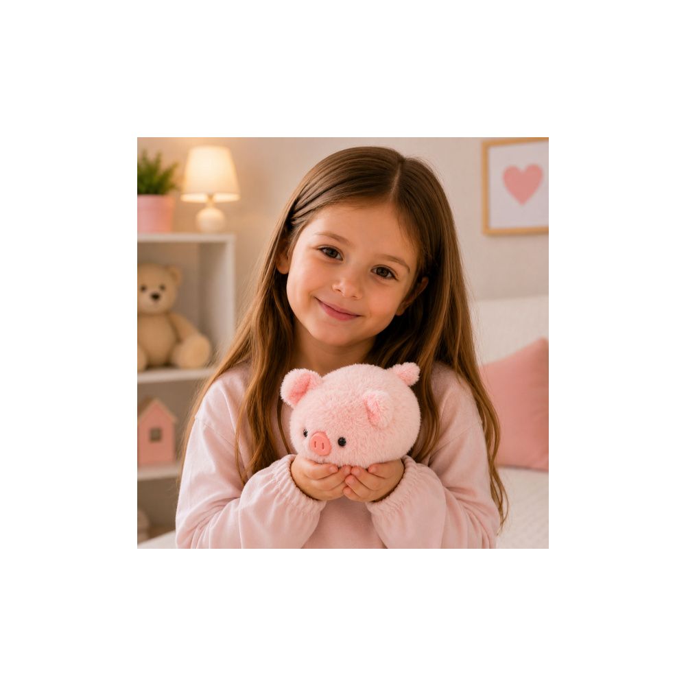 Pluszowa Świnka Maskotka Miękka Przytulanka Różowa 16 cm