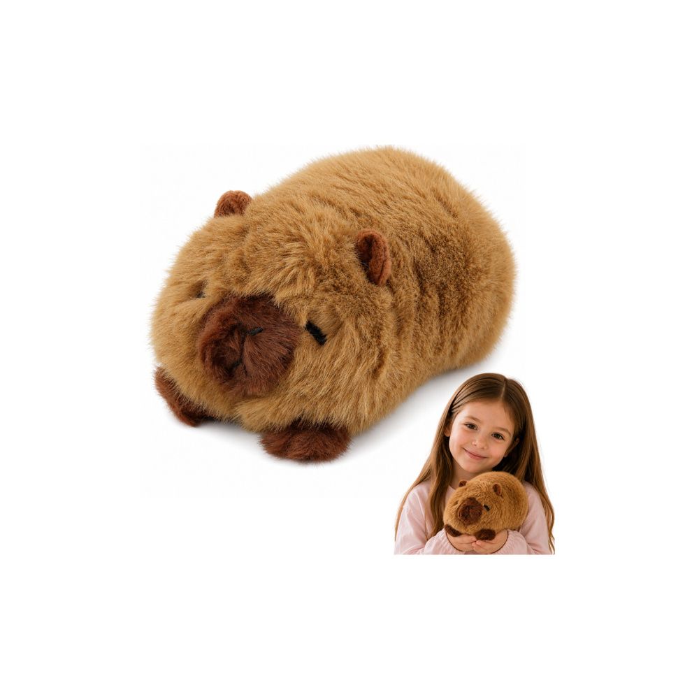 Pluszowa Kapibara Zwierzątko Maskotka Przytulanka Brązowa 16 cm