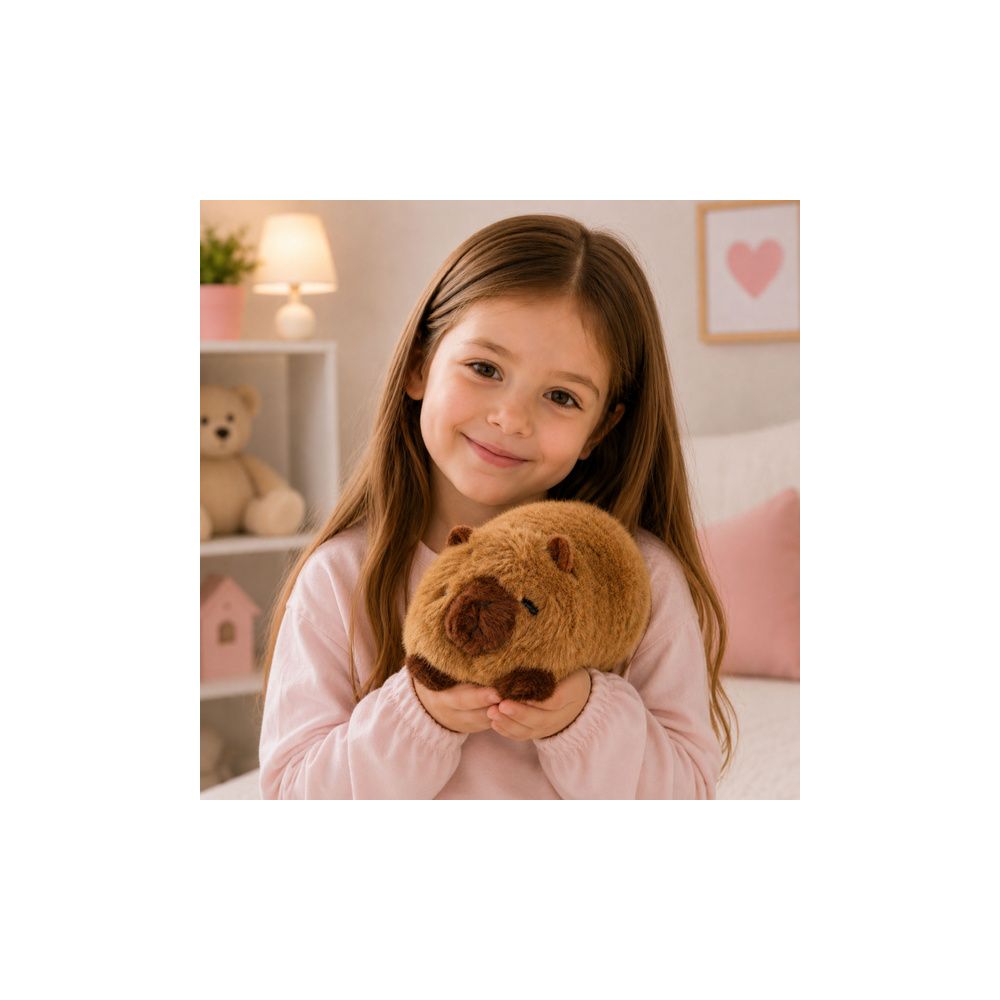 Pluszowa Kapibara Zwierzątko Maskotka Przytulanka Brązowa 16 cm