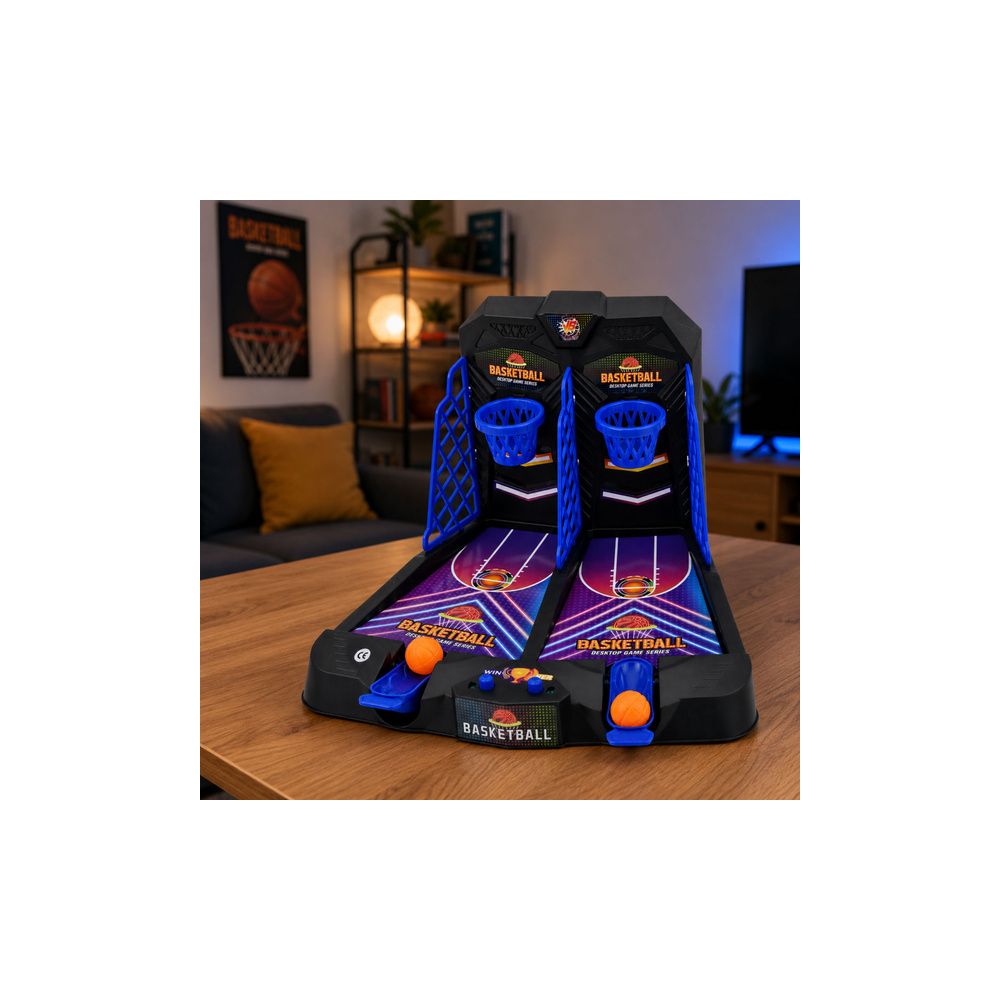 Mini Koszykówka Stołowa Podwójna Gra Zręcznościowa Dla 2 Graczy Punktacja