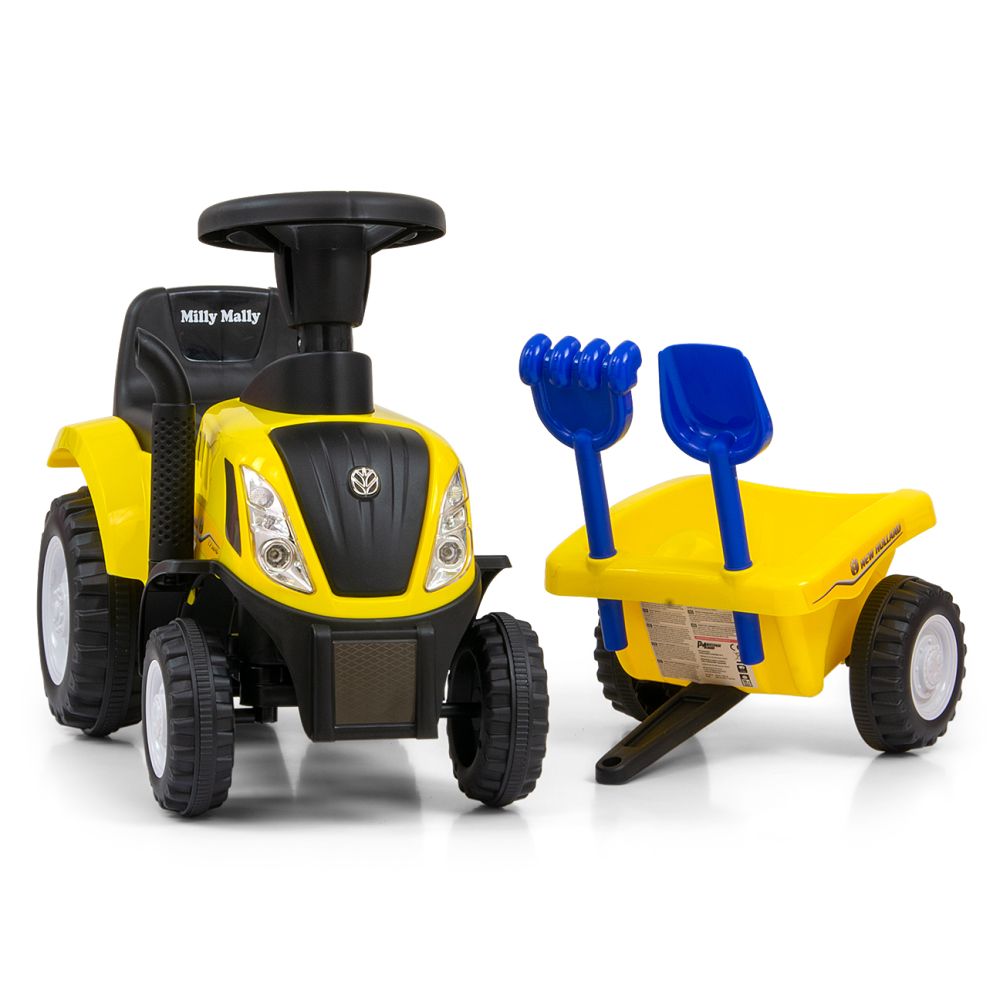 Milly Mally Pojazd NEW HOLLAND T7 TRAKTOR Yellow