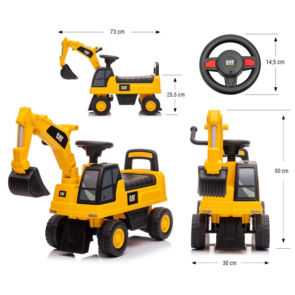 Milly Mally Pojazd CAT Excavator Koparka
