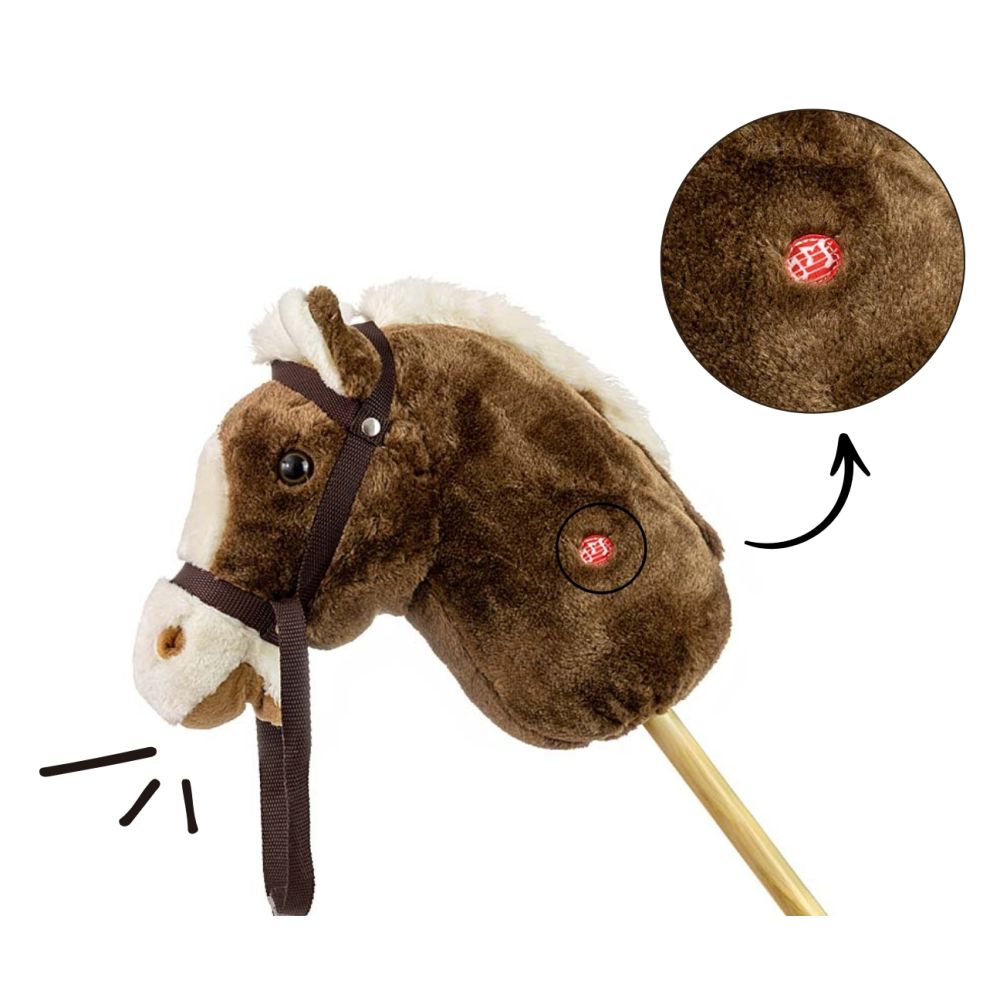 Milly Mally Hobby Koń na Kiju Dark Brown