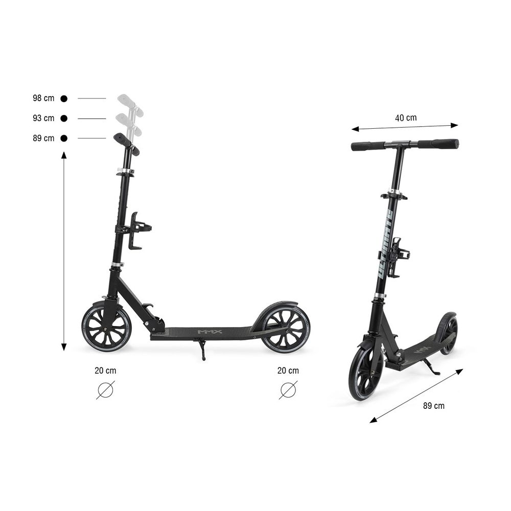 Milly Mally MMX Scooter Ultimate Black