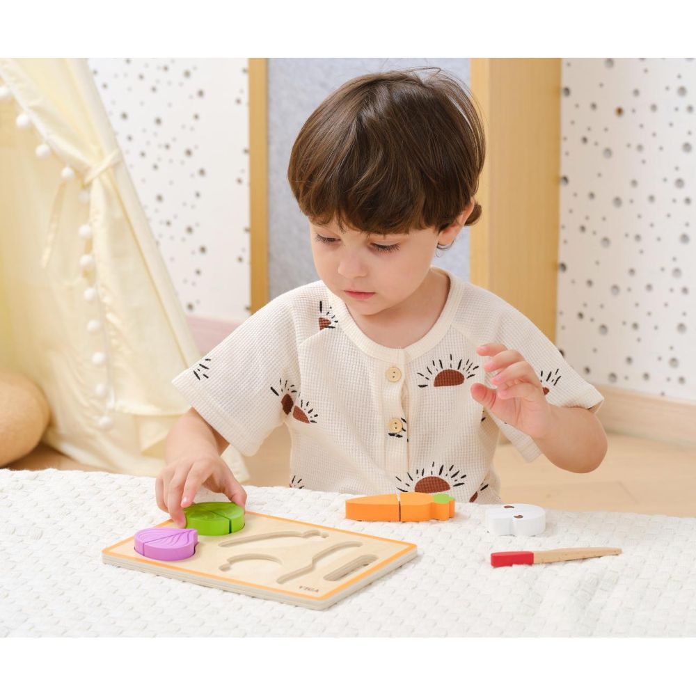Viga 44790 Zabawa w krojenie – kolorowe warzywa